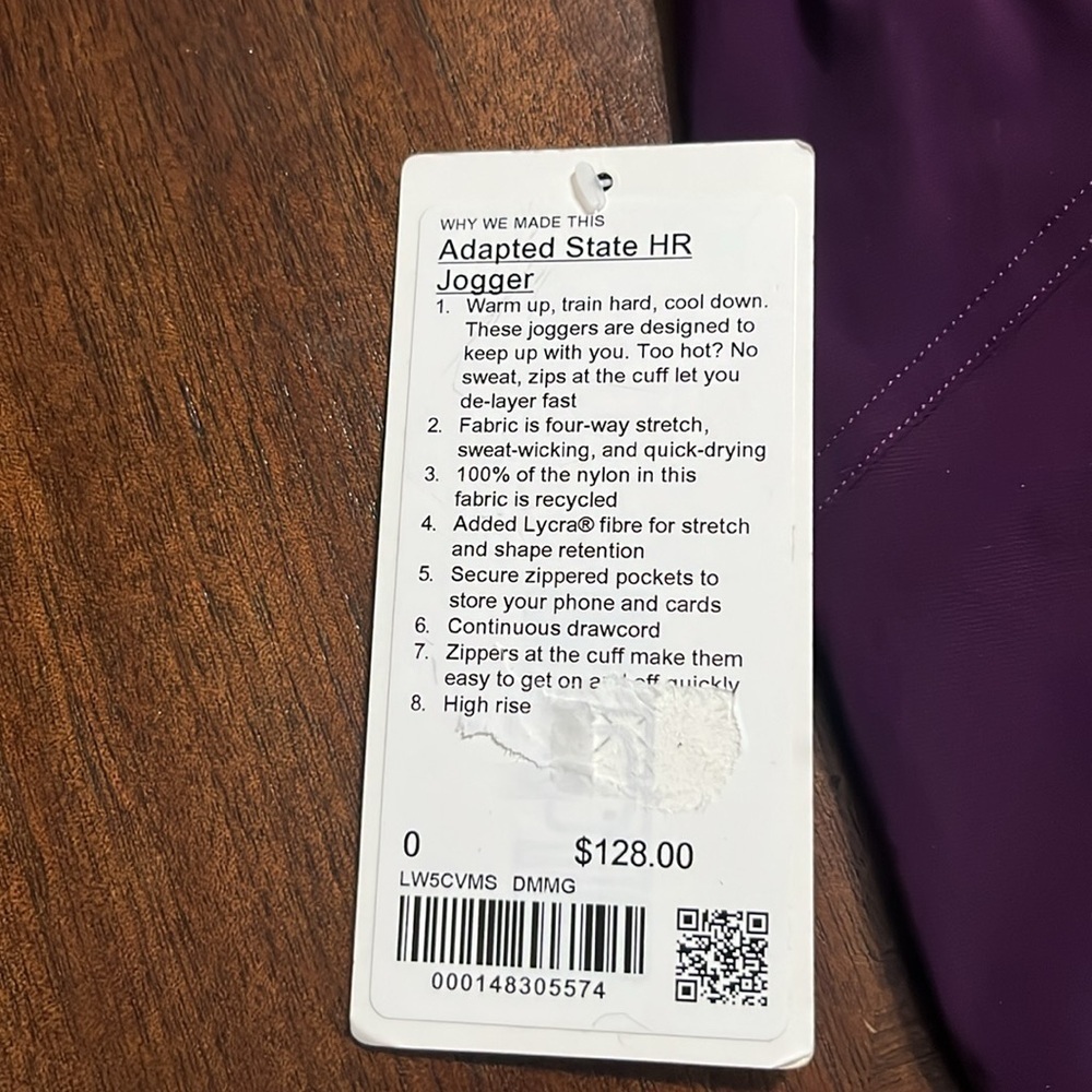 Lululemon Adapted State High-Rise Jogger *Full Length
Dramatic Magenta - Picture 7 of 10